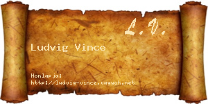 Ludvig Vince névjegykártya